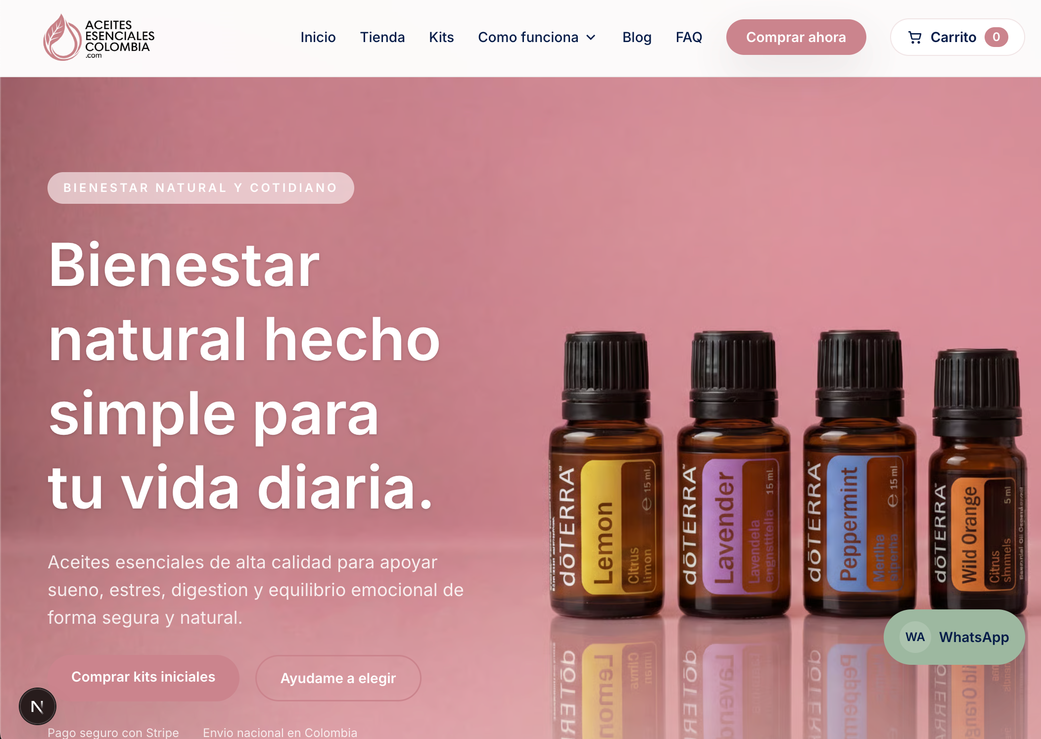 Aceites Esenciales Colombia portfolio preview